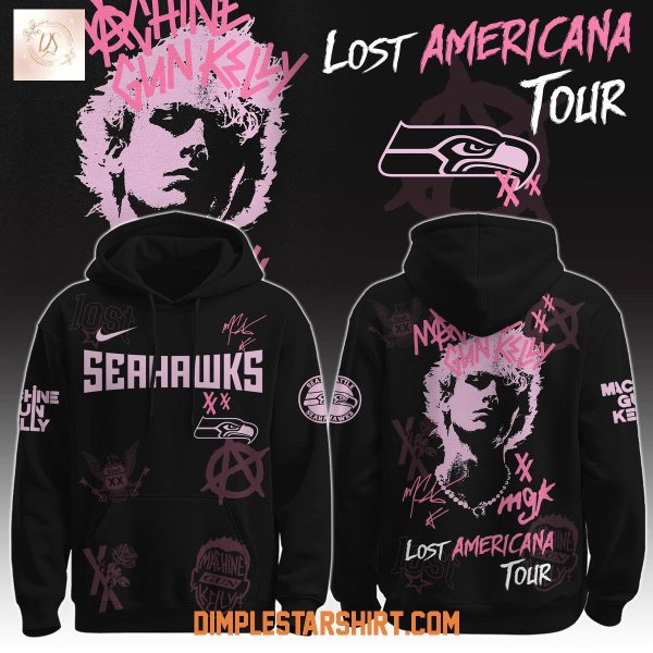 Seattle Seahawks x Machine Gun Kelly The Lost Americana Tour 2025 Hoodie Shirt