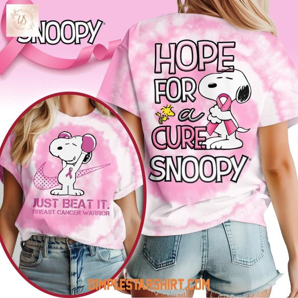 Snoopy Breast Cancer Hope For A Cure Shirt