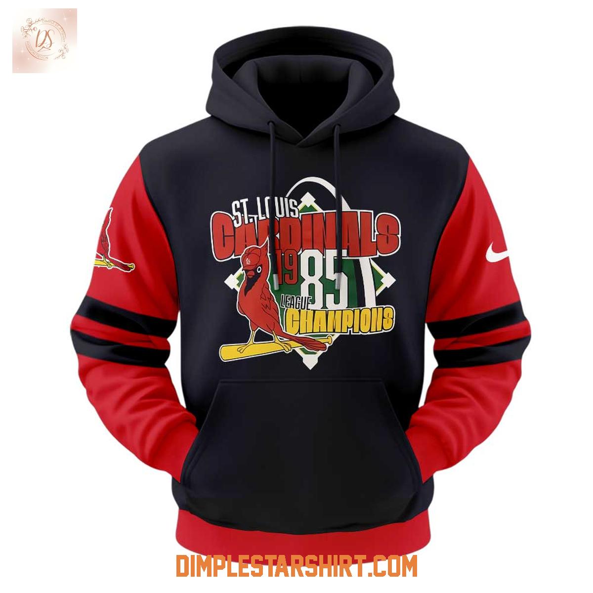 St. Louis Cardinals 80s Night Throwback 1985 Champions Hoodie Shirt St. Louis Cardinals 80s Night Throwback 1985 Champions Hoodie Shirt