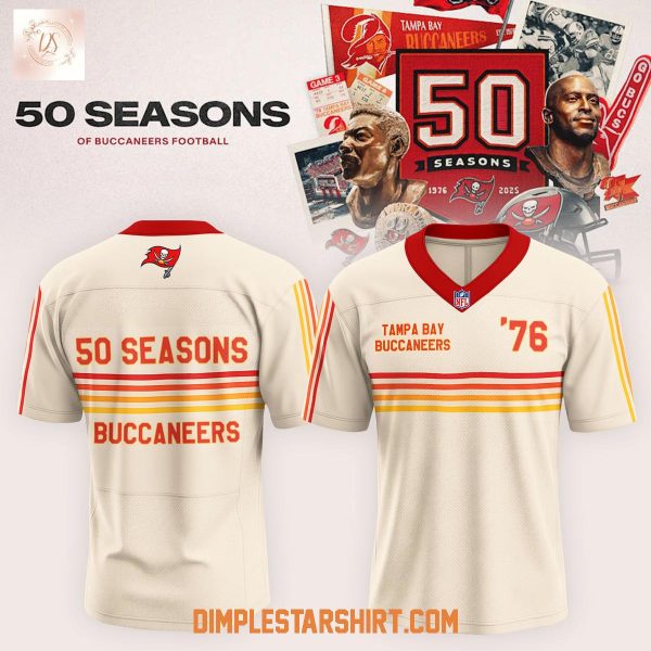 Tampa Bay Buccaneers Celebration 50 Season Football Jersey