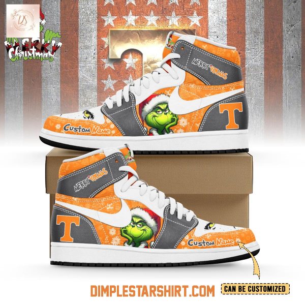 Tennessee Volunteers The Grinch Merry Christmas Air Jordan 1 Shoes