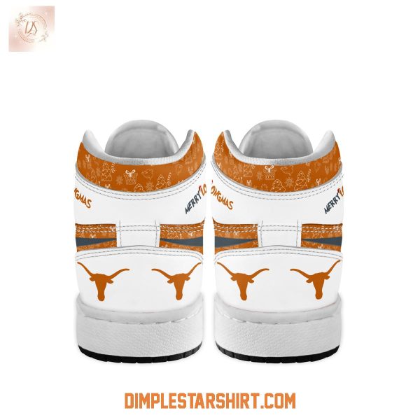 Texas Longhorns The Grinch Merry Christmas Air Jordan 1 Shoes