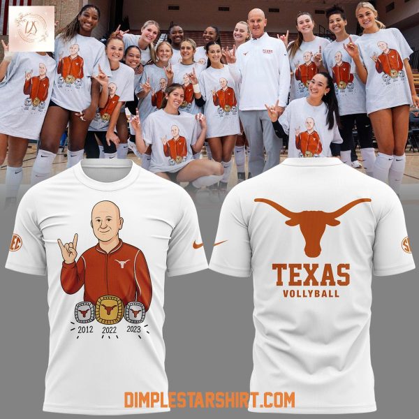 Texas Longhorns Volleyball Coach Jerrittelliott White Hoodie Shirt