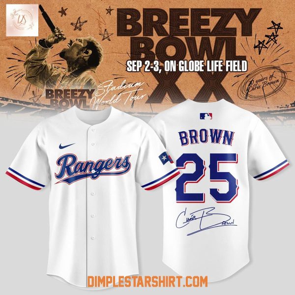 Texas Rangers x Chris Brown Breezy Bowl Jersey