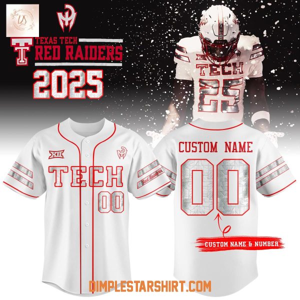 Texas Tech Red Raiders New Uniform 2025 Baseball Jersey
