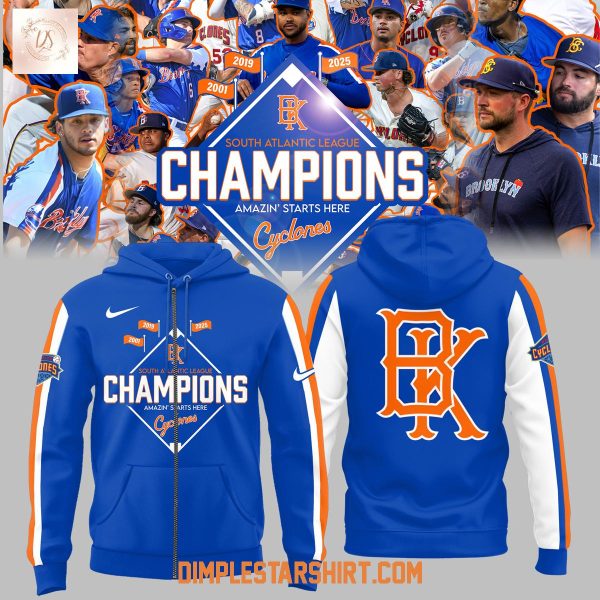 The Brooklyn Cyclones 2025 South Atlantic League Champions Hoodie Shirt