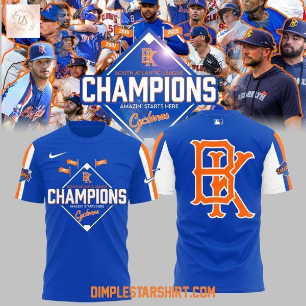The Brooklyn Cyclones 2025 South Atlantic League Champions Hoodie Shirt