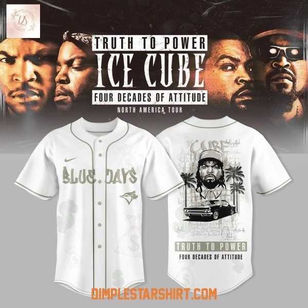 Toronto Blue Jays Ice Cube Truth To Power Four Decades Of Attitude Tour 2025 Jersey