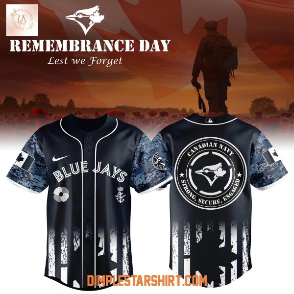 Toronto Blue Jays x Canadian Navy Remembrance Day 2025 Jersey