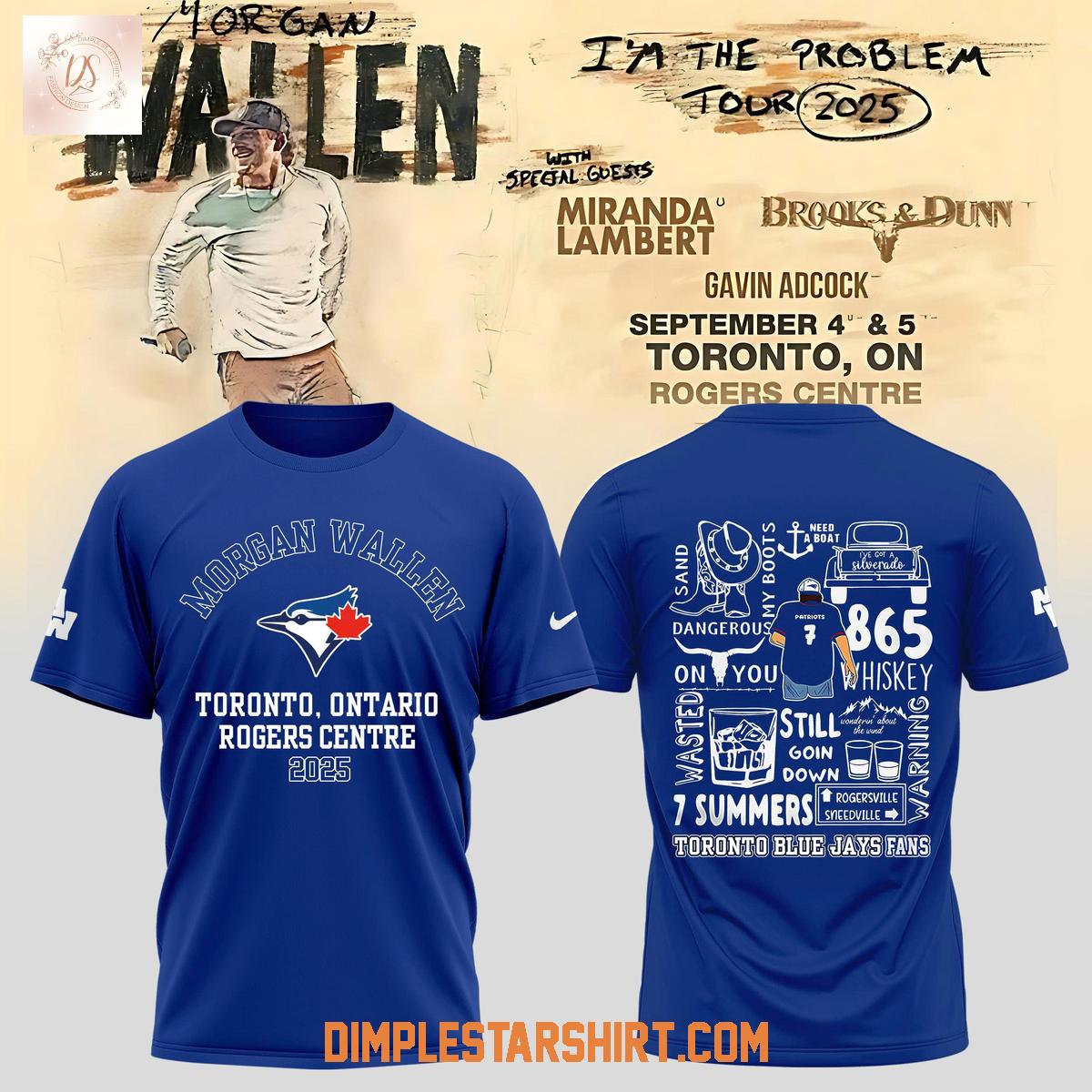 Toronto Blue Jays x Morgan Wallen Tour 2025 Hoodie Shirt Toronto Blue Jays x Morgan Wallen Tour 2025 Hoodie Shirt