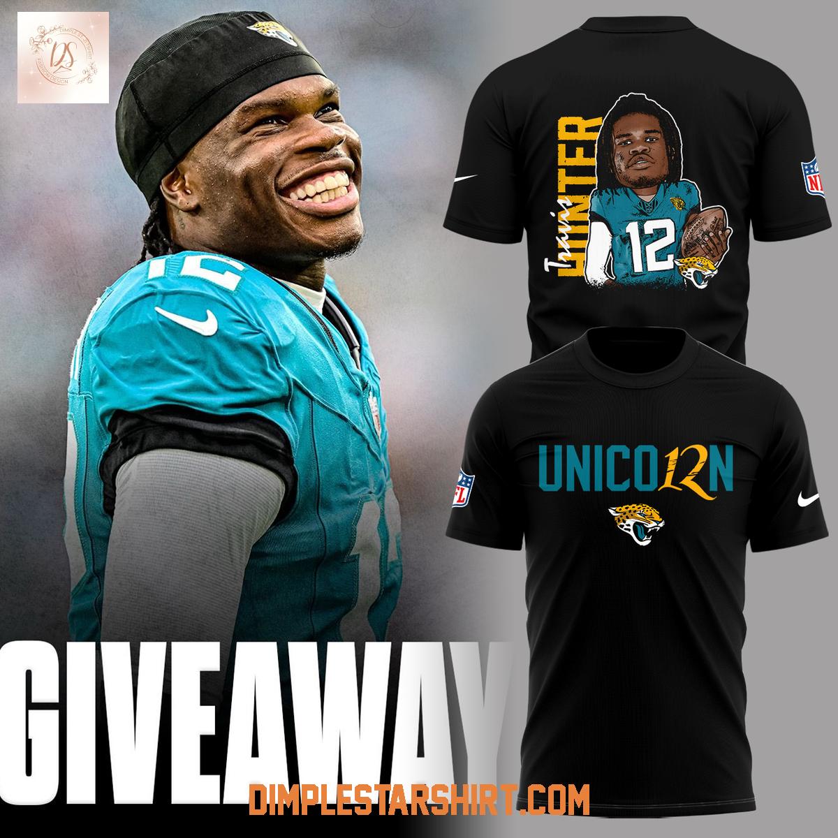 Travis Hunter Jacksonville Jaguars Unicorn Hoodie Shirt Travis Hunter Jacksonville Jaguars Unicorn Hoodie Shirt