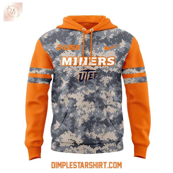 UTEP Miners For Our Heroes Uniform Hoodie Shirt