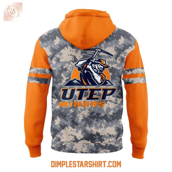 UTEP Miners For Our Heroes Uniform Hoodie Shirt