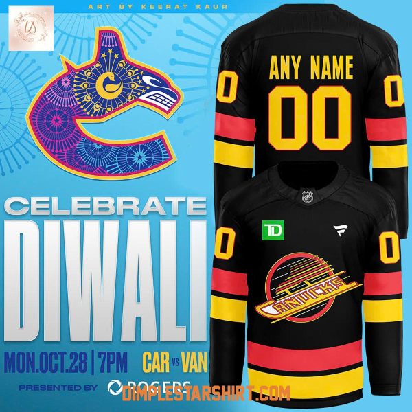 Vancouver Canucks Diwali Night Hockey Jersey