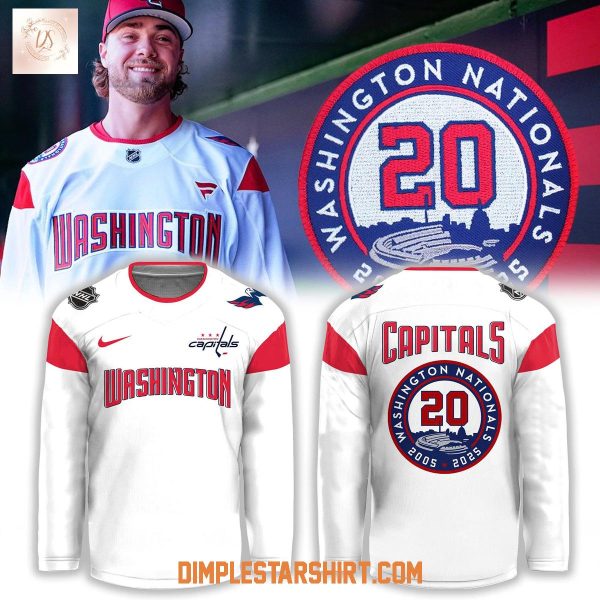 Washington Capitals Natitude In All Cap 20 Years Hockey Jersey