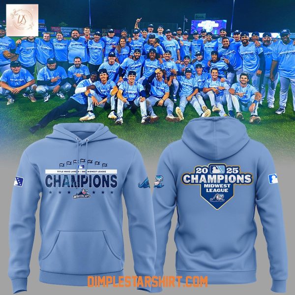 West Michigan Whitecaps Midwest League 2025 Champions Hoodie Shirt