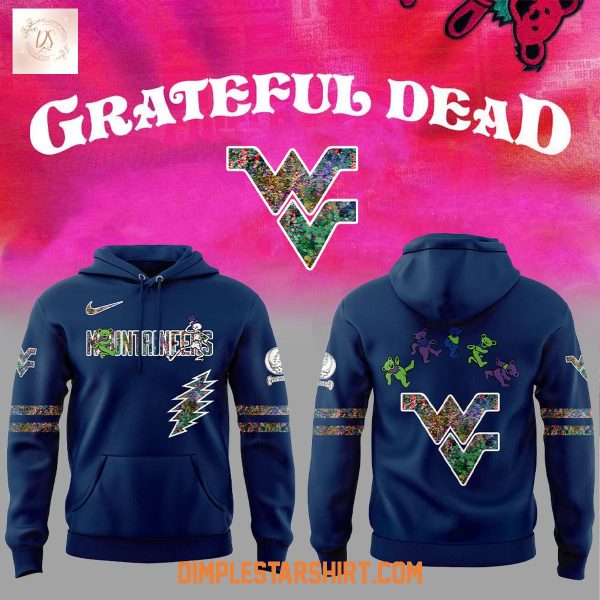 West Virginia Mountaineers Celebration Grateful Dead 60 Years 2025 Hoodie Shirt