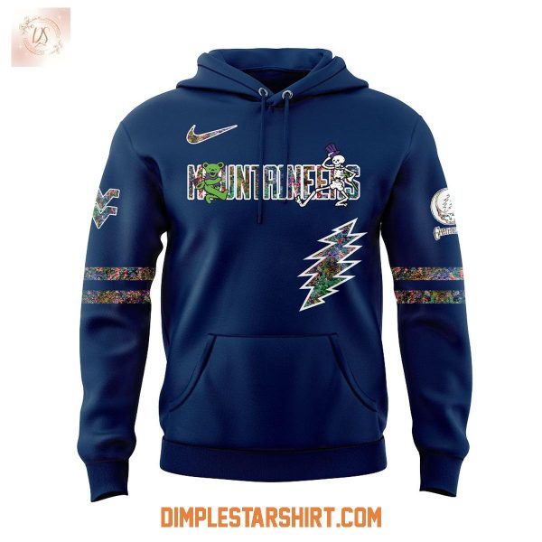 West Virginia Mountaineers Celebration Grateful Dead 60 Years 2025 Hoodie Shirt