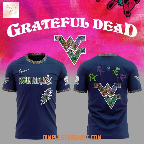 West Virginia Mountaineers Celebration Grateful Dead 60 Years 2025 Hoodie Shirt