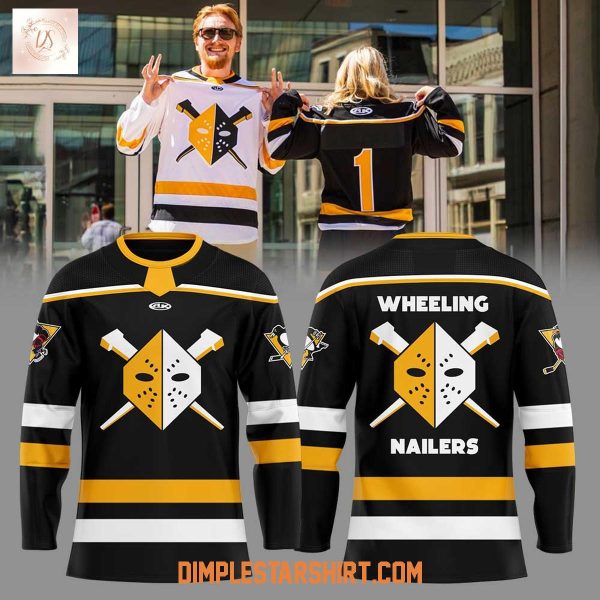 Wheeling Nailers Our 2025-26 Replica Black Hockey Jersey