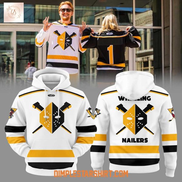 Wheeling Nailers Our 2025-26 Replica White Hoodie Shirt