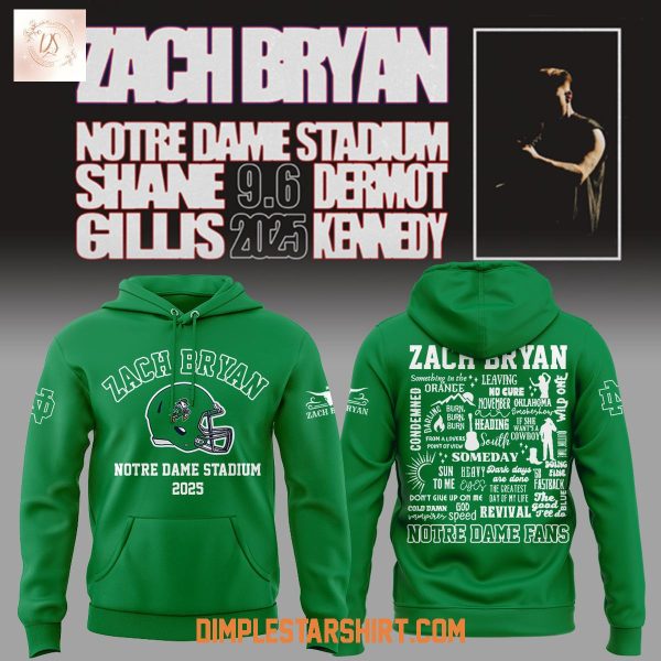 Zach Bryan x Notre Dame Fighting Irish Hoodie Shirt