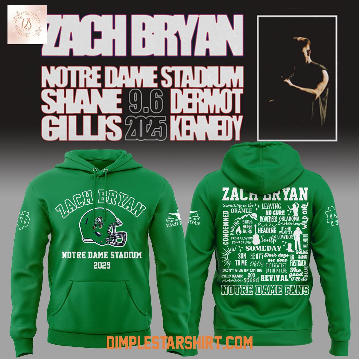 Zach Bryan x Notre Dame Fighting Irish Hoodie Shirt Zach Bryan x Notre Dame Fighting Irish Hoodie Shirt