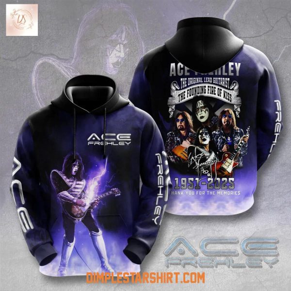 Ace Frehley RIP 2025 Memories Hoodie Shirt