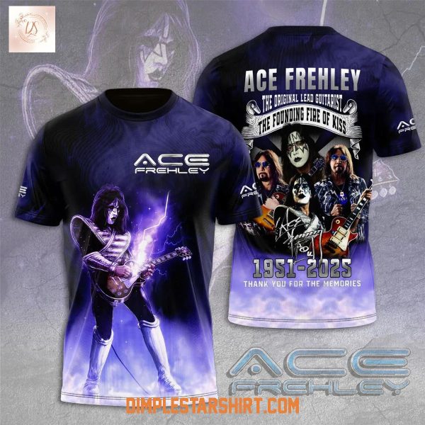 Ace Frehley RIP 2025 Memories Hoodie Shirt