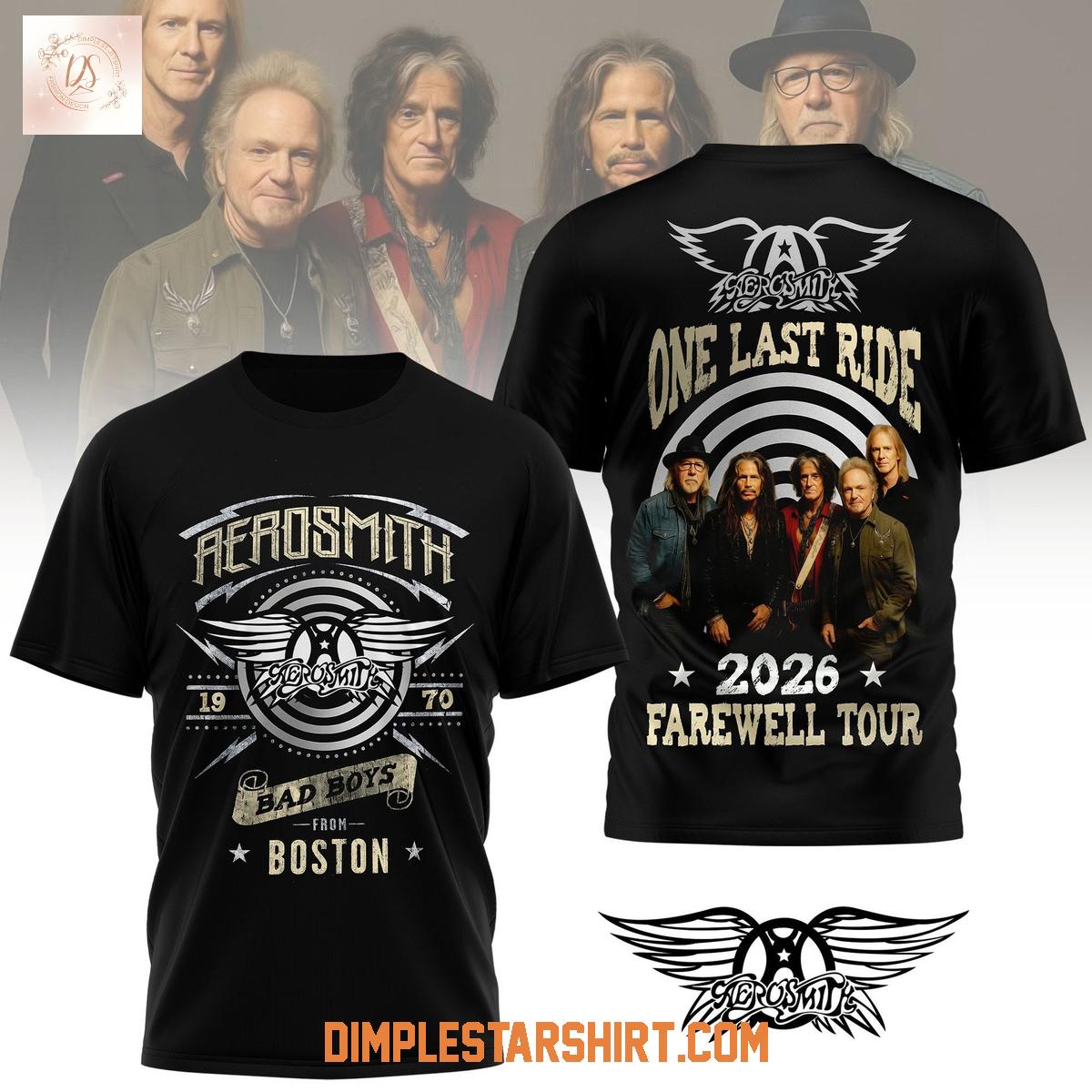 Aerosmith One Last Ride 2026 Farewell Tour Shirt Aerosmith One Last Ride 2026 Farewell Tour Shirt
