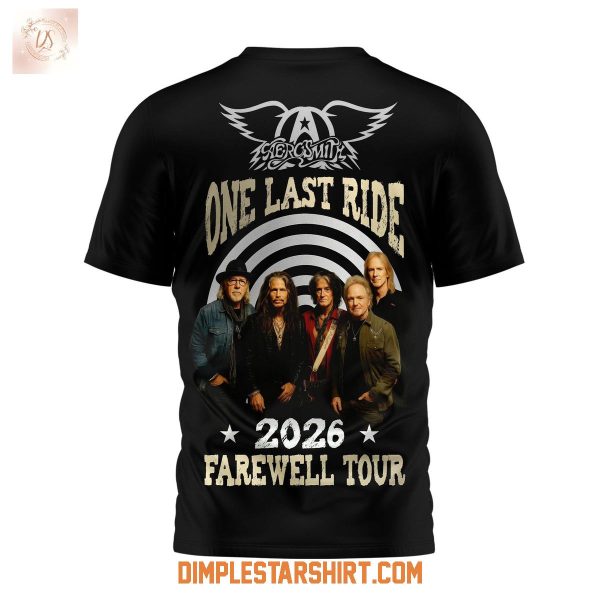 Aerosmith One Last Ride 2026 Farewell Tour Shirt