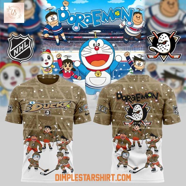 Anaheim Ducks Doraemon And Friends Hoodie Shirt