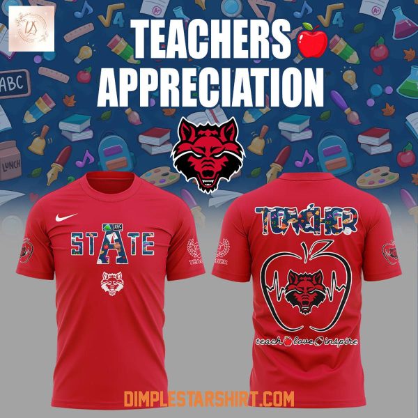 Arkansas State Red Wolves Teachers Appreciation 2025 Hoodie Shirt