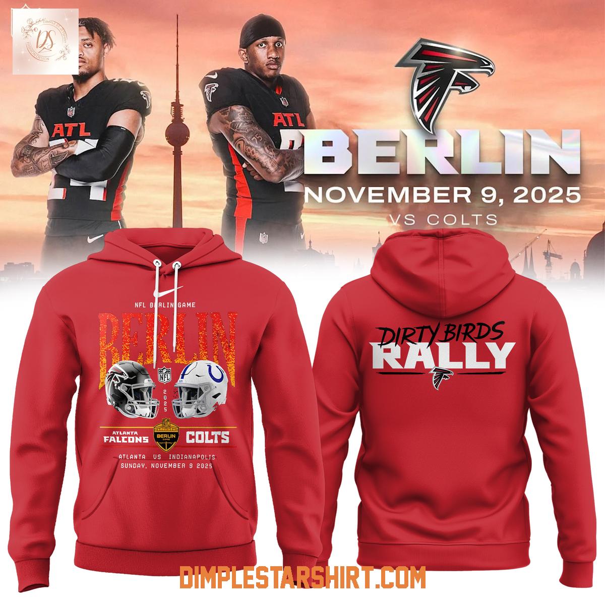Atlanta Falcons Dirty Birds Rally Berlin Red Hoodie Shirt Atlanta Falcons Dirty Birds Rally Berlin Red Hoodie Shirt