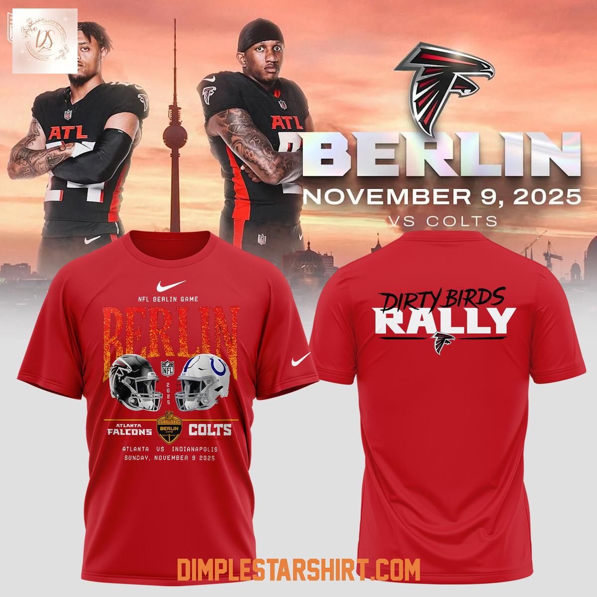 Atlanta Falcons Dirty Birds Rally Berlin Red Hoodie Shirt Atlanta Falcons Dirty Birds Rally Berlin Red Hoodie Shirt