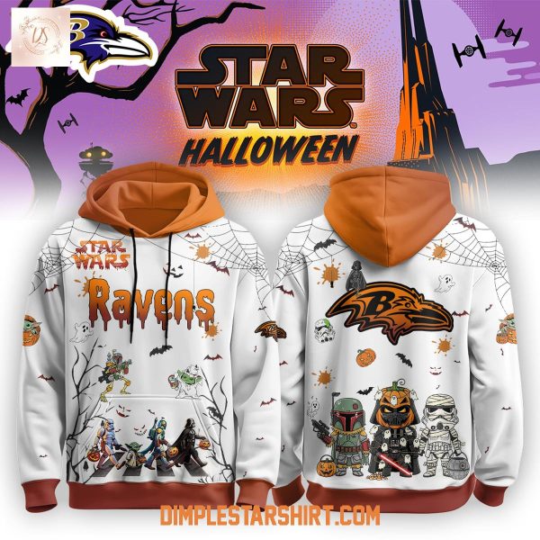 Baltimore Ravens x Star Wars Halloween 2025 Hoodie Shirt