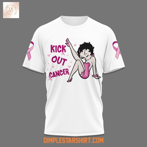 Betty Boop Kick Out Cancer Shirt