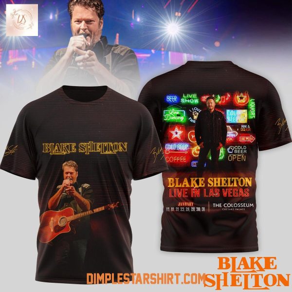 Blake Shelton Live In Las Vegas Shirt