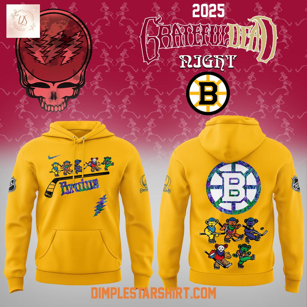 Boston Bruins Grateful Dead Night 2025 Hoodie Shirt Boston Bruins Grateful Dead Night 2025 Hoodie Shirt