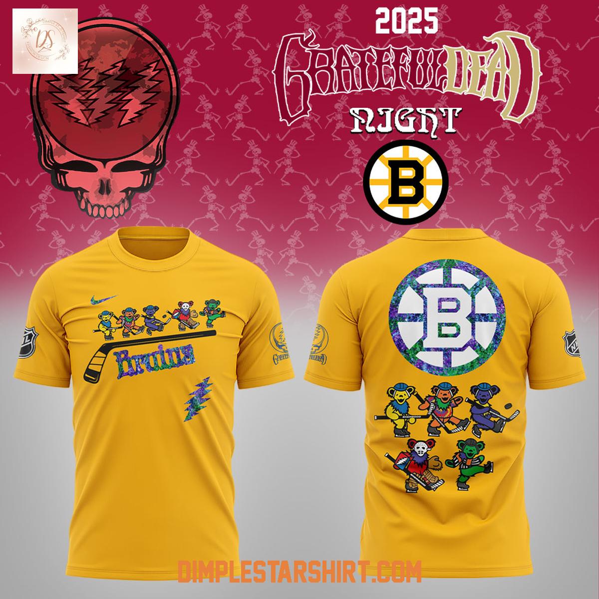 Boston Bruins Grateful Dead Night 2025 Hoodie Shirt Boston Bruins Grateful Dead Night 2025 Hoodie Shirt
