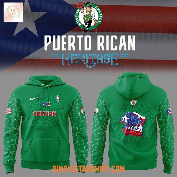 Boston Celtis Puerto Rican Heritage 2025 Hoodie Shirt