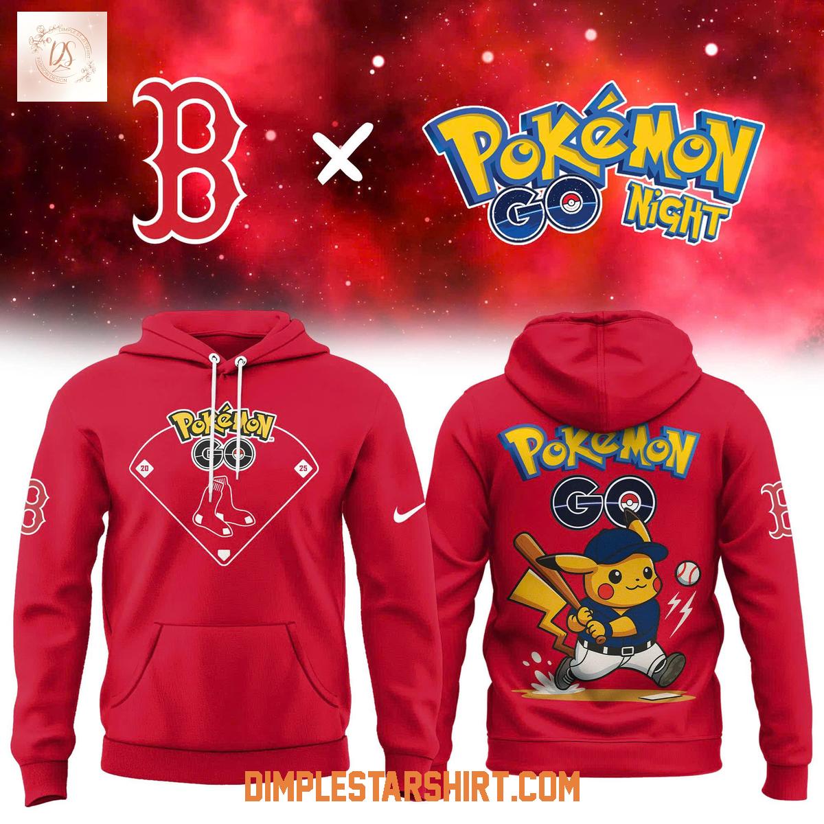Boston Red Sox Pokemon Go 2025 Hoodie Shirt Boston Red Sox Pokemon Go 2025 Hoodie Shirt