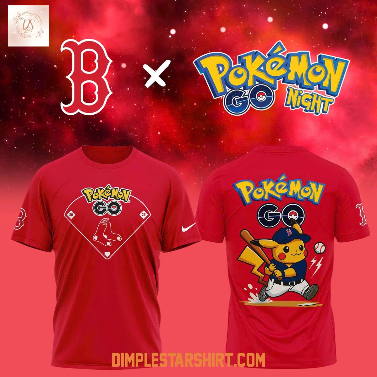 Boston Red Sox Pokemon Go 2025 Hoodie Shirt Boston Red Sox Pokemon Go 2025 Hoodie Shirt