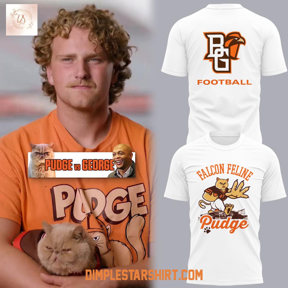 Bowling Green Falcons Pudge The Cat White Hoodie Shirt Bowling Green Falcons Pudge The Cat White Hoodie Shirt