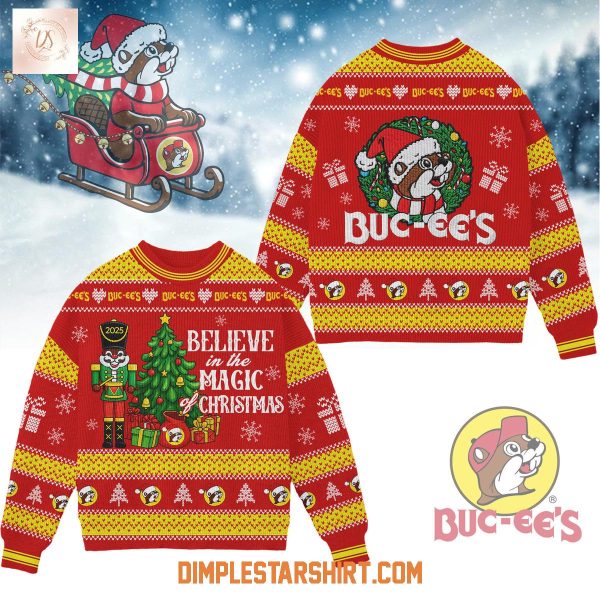 Buc ee's Believe In The Magic Christmas Ugly Sweater