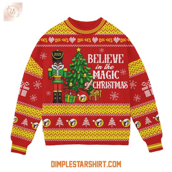 Buc ee's Believe In The Magic Christmas Ugly Sweater
