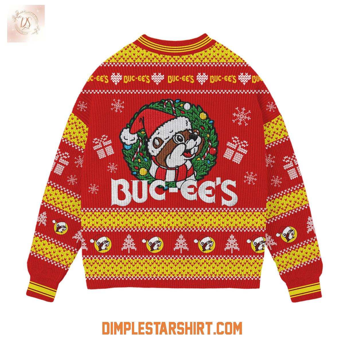 Buc-ee's Believe In The Magic Christmas Ugly Sweater Buc-ee's Believe In The Magic Christmas Ugly Sweater