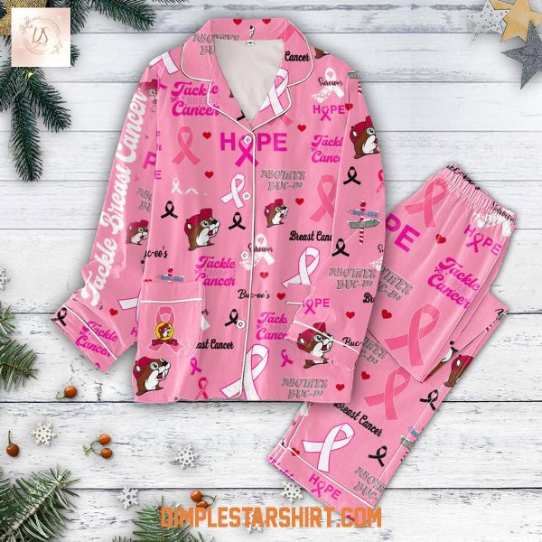Buc-ee’s Tackle Breast Cancer Pink Pajamas Set
