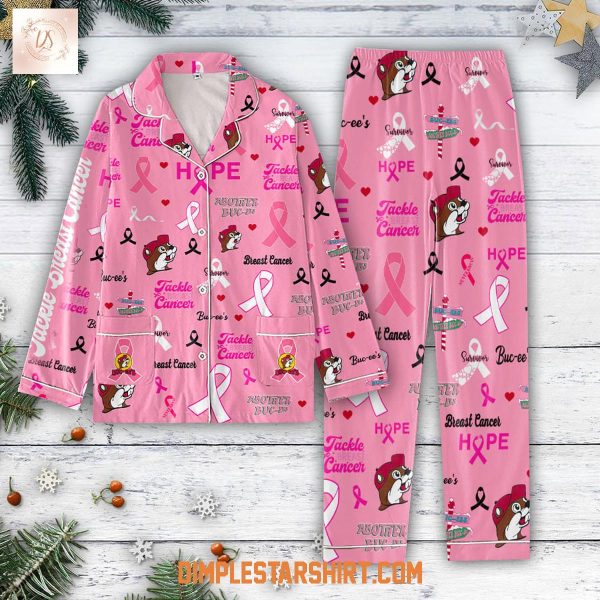 Buc-ee’s Tackle Breast Cancer Pink Pajamas Set