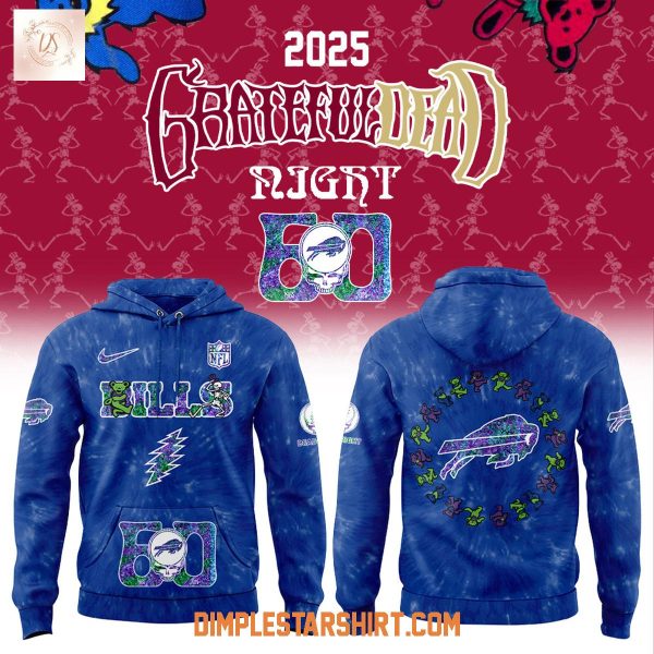 Buffalo Bills Grateful Dead 60th Anniversary Hoodie Shirt